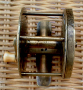 Early fishing reel front view