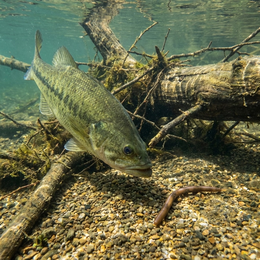 Rubber Worms Catch Bass